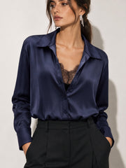 Body satin bord dentelle
