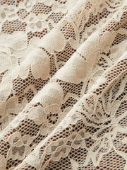 Veste dentelle péplum col V