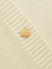 Robe mini tricot boutons métal