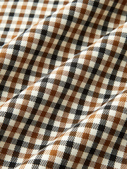 Veste réversible ivoire et vichy
