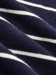 Ensemble maille col denim rayé