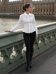 Chemise taille froncée nœud dos