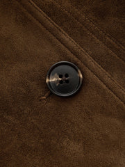 Blazer daim croisé à revers