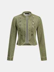 Veste en jean coupe Napoléon