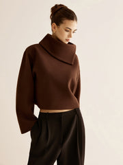 Veste courte col cheminée