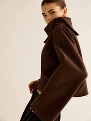 Veste courte col cheminée