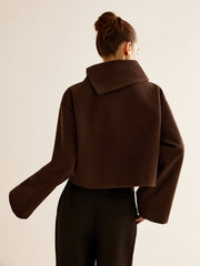 Veste courte col cheminée