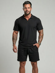 Ensemble polo côtelé et short