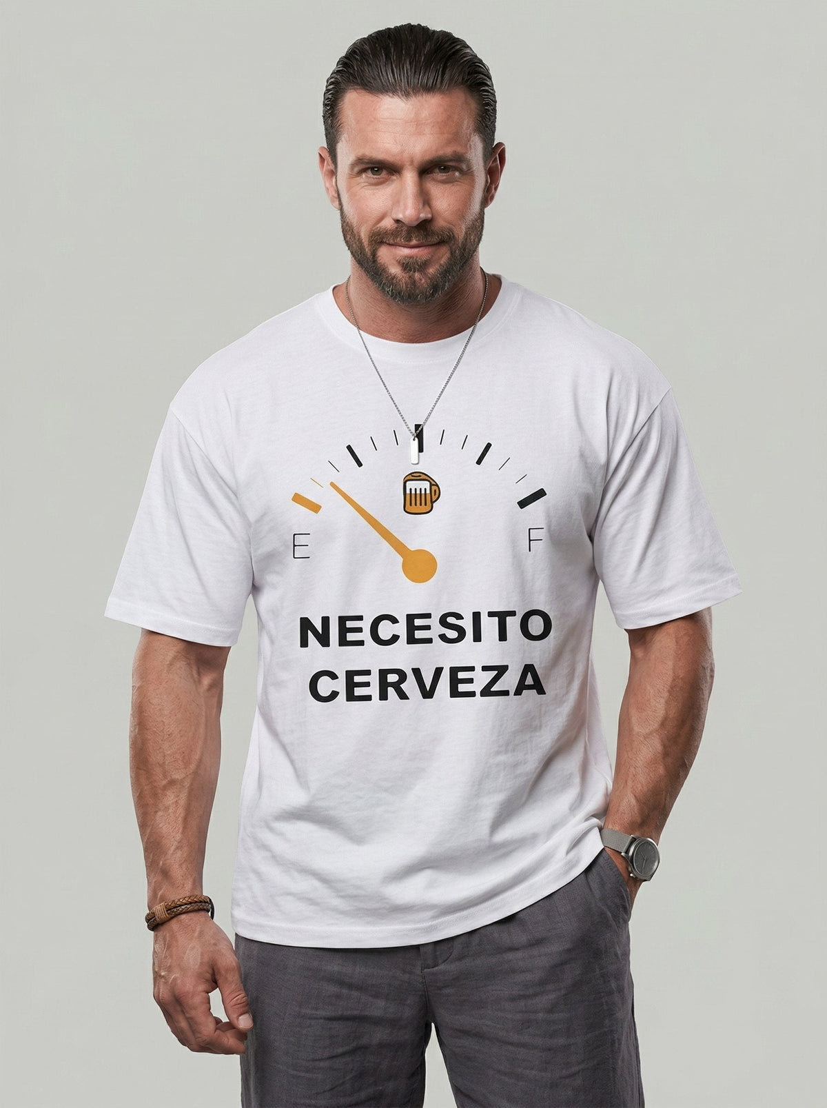 T-shirt col rond imprimé lettres