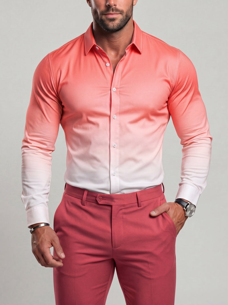 Chemise dégradée coupe ample