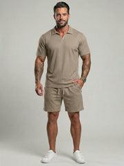 Ensemble polo côtelé et short