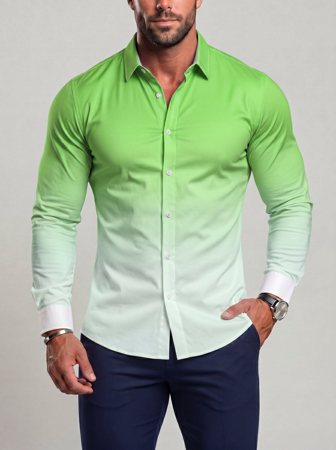 Chemise dégradée coupe ample