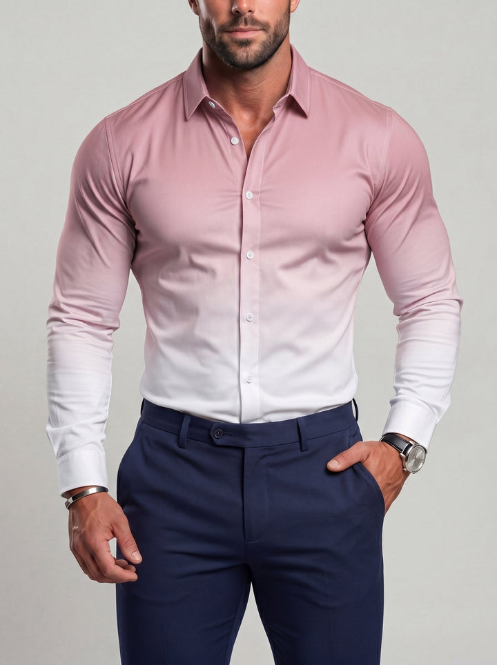 Chemise dégradée coupe ample