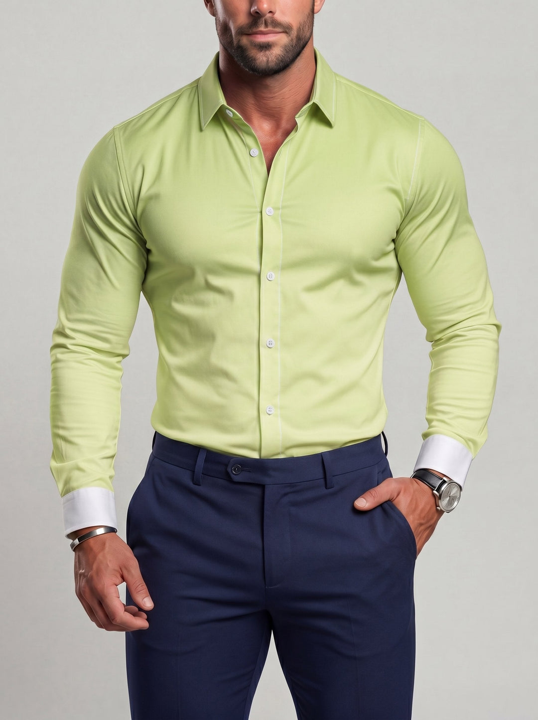 Chemise dégradée coupe ample