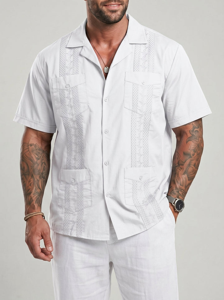Chemise manches courtes à col