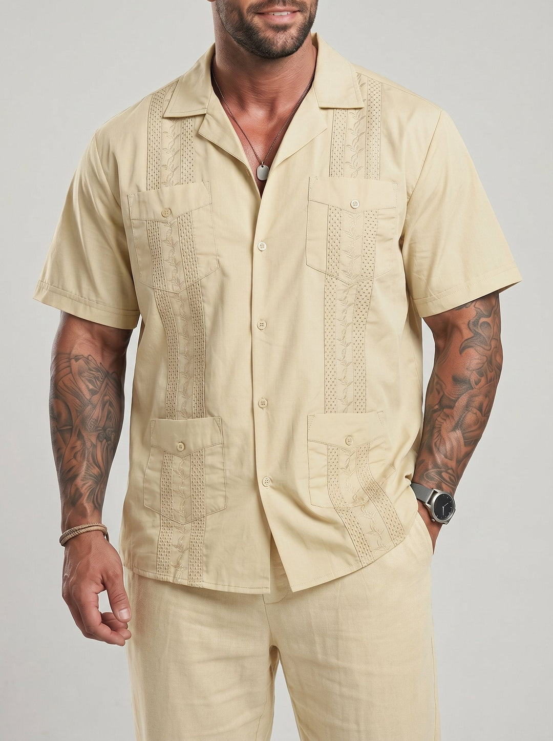 Chemise manches courtes à col