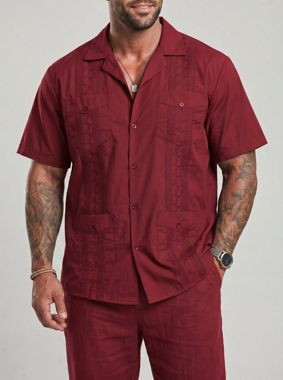 Chemise manches courtes à col