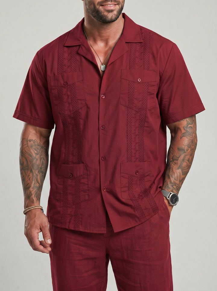 Chemise manches courtes à col