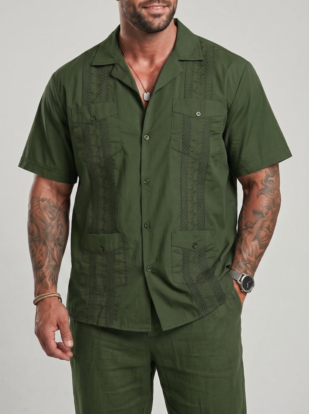 Chemise manches courtes à col