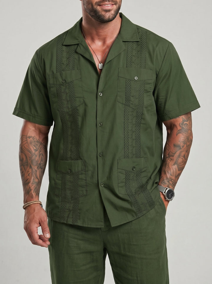 Chemise manches courtes à col