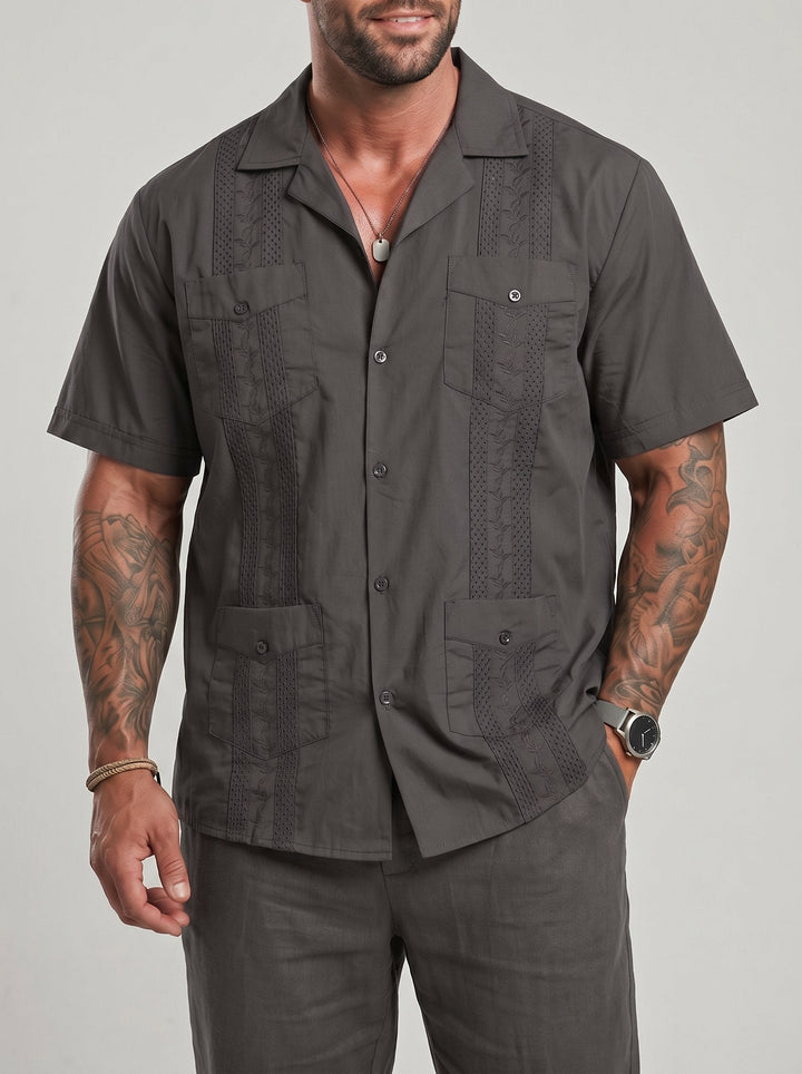 Chemise manches courtes à col