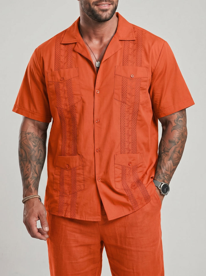 Chemise manches courtes à col