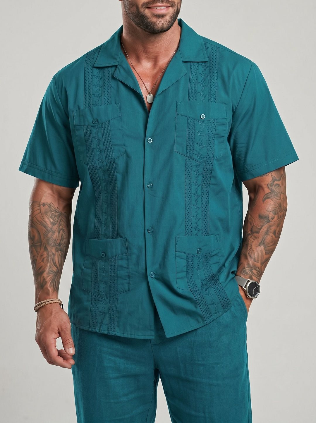 Chemise manches courtes à col