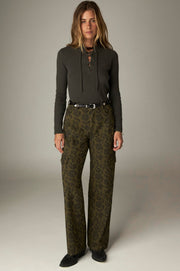 Pantalon cargo imprimé