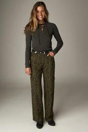 Pantalon cargo imprimé