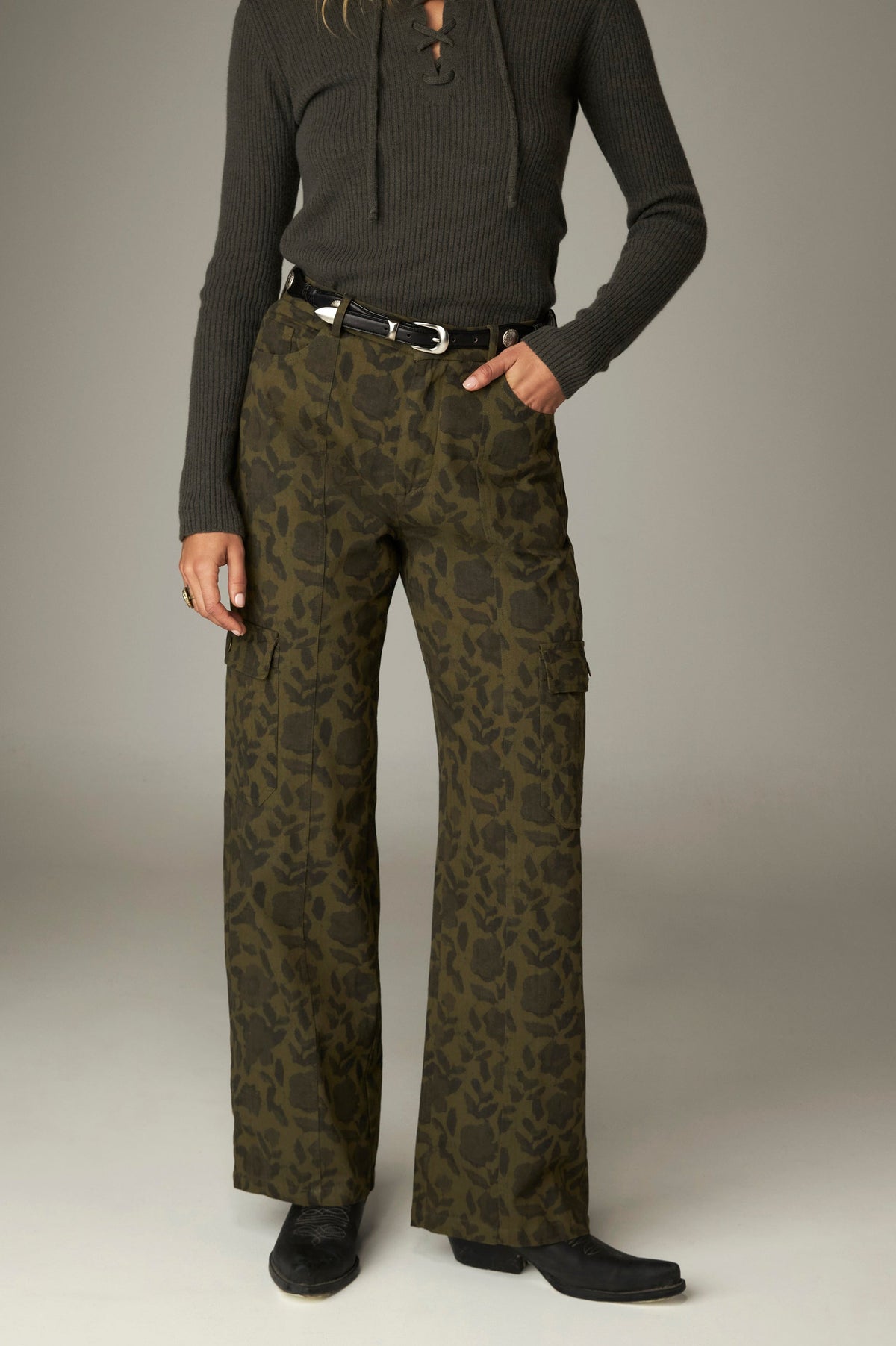 Pantalon cargo imprimé