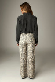 Pantalon large imprimé