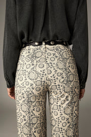 Pantalon large imprimé