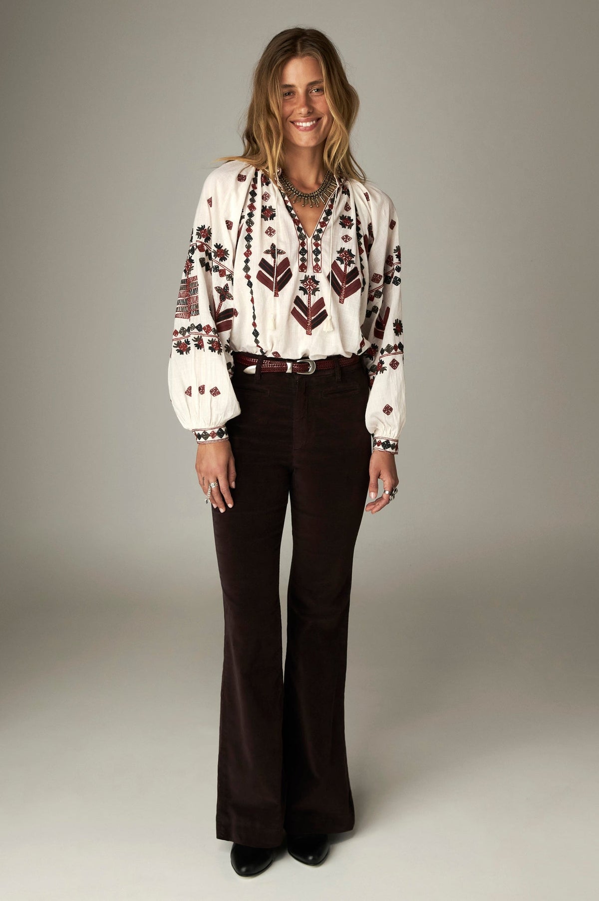 Pantalon à jambe nette