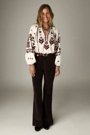 Pantalon à jambe nette