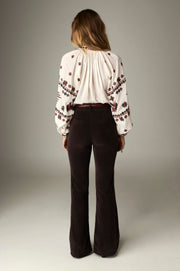 Pantalon à jambe nette