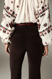 Pantalon à jambe nette