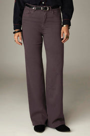 Pantalon large aubergine
