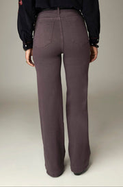 Pantalon large aubergine