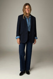Pantalon large taille haute