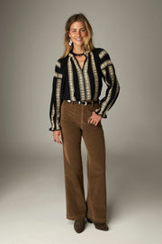 Pantalon ample taille haute