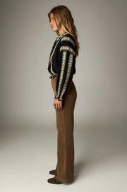 Pantalon ample taille haute