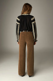 Pantalon ample taille haute