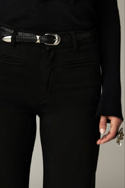 Pantalon large à taille haute