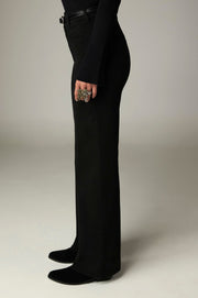 Pantalon large à taille haute