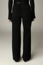 Pantalon large à taille haute