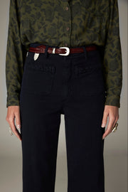 Pantalon à jambe nette