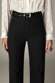 Pantalon rayé jambe large