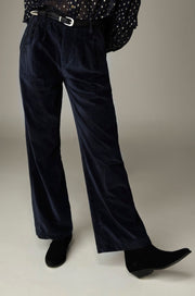 Pantalon en velours brodé