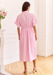 Robe rayée esprit chemise