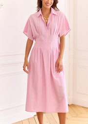 Robe rayée esprit chemise